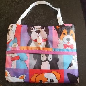 Soft plastic doggie bag. Folds and snaps closed. G